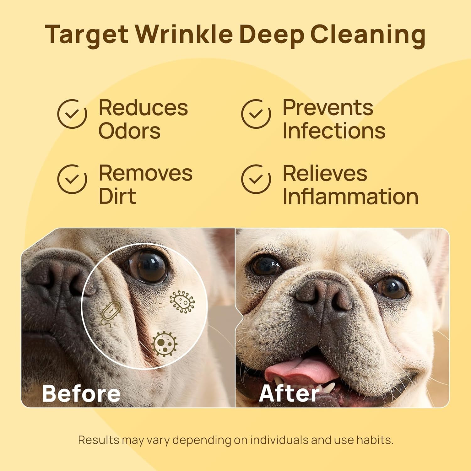 hicc-pet-wrinkle-wipes-for-dogs-deep-fold-cleaning-wipes-for-facial-folds-helps-clean-dirt-tear-residue-for-tail-pockets-skin-folds-gentle-for-bulldogs-french-bulldogs-pugs-100-count