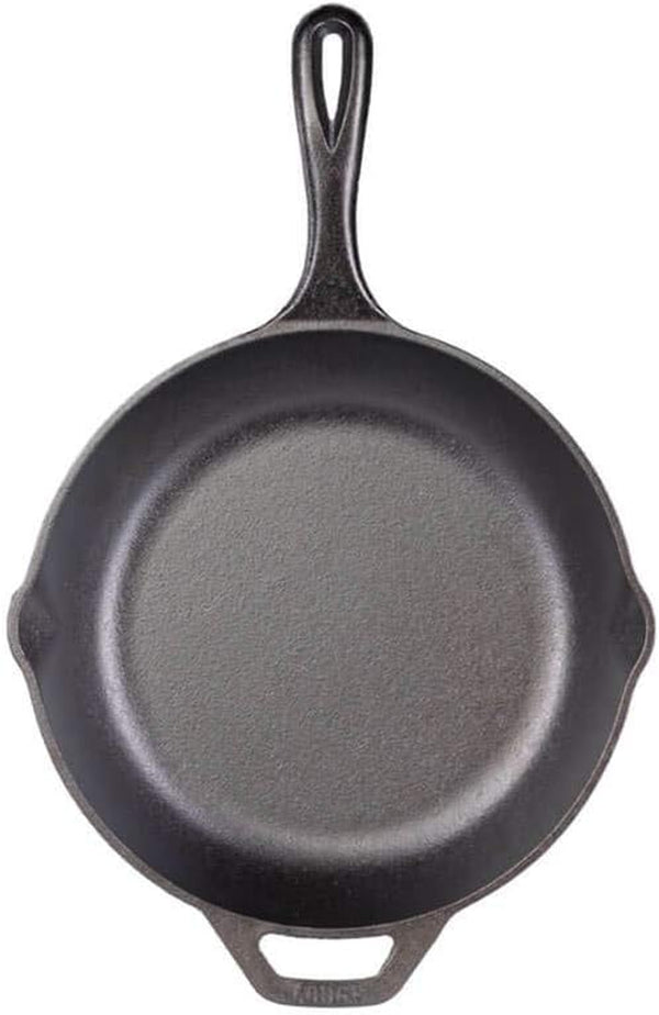 Chef Collection 10" Pre-Seasoned Cast Iron Skillet - Kitchen Essential for Frying & Searing2