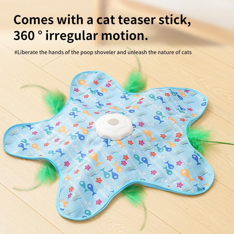 rechargeable-automatic-cat-toy-3-mode-touch-activated-interactive-toy-with-random-motion-concealed-feather-squeaky-sound-for-indoor-cats-kittens-blue