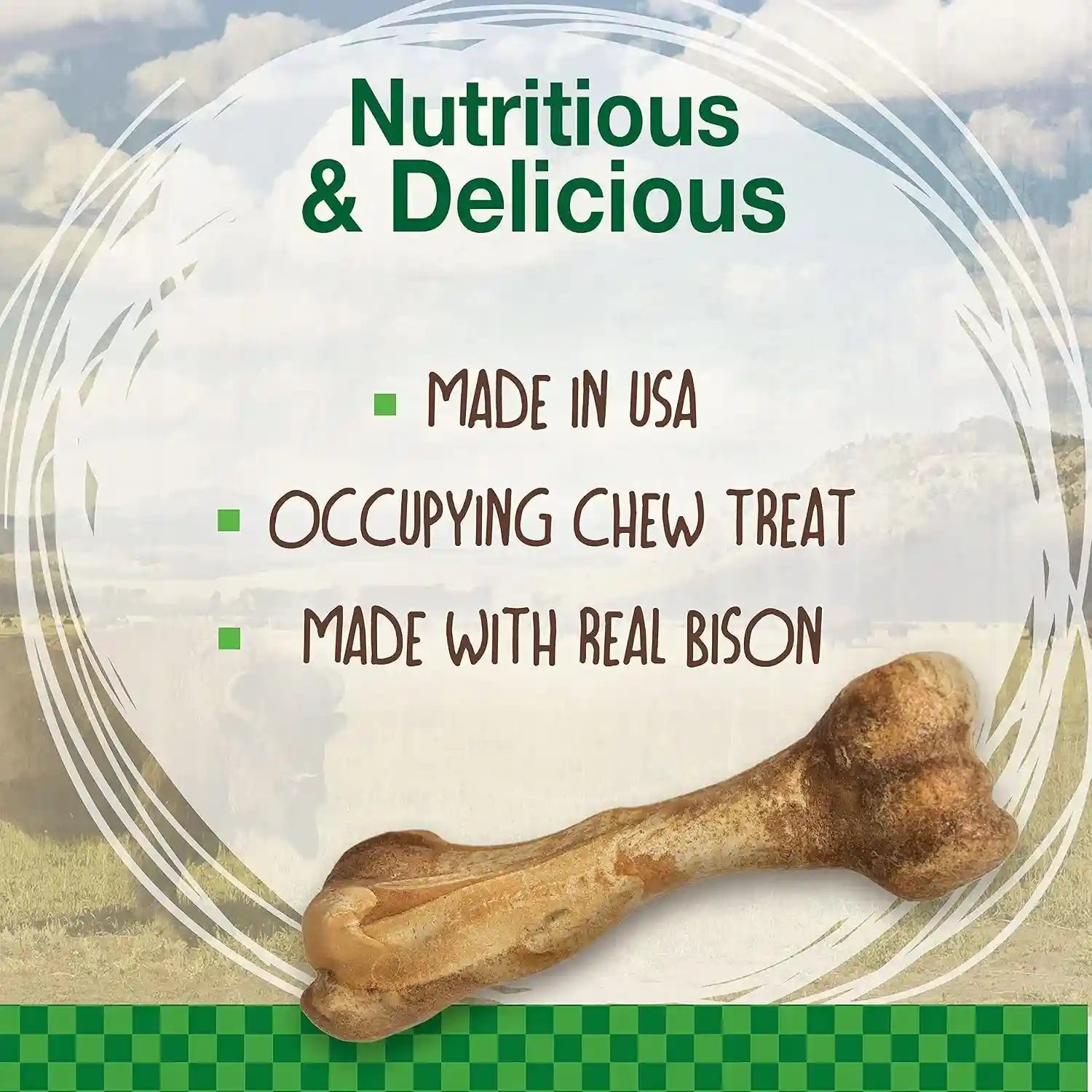 nylabone-healthy-edibles-wild-dog-treats-bison-flavor-large-natural-dog-chew-bones-made-in-usa-highly-digestible-dog-chews-long-lasting-chews-for-large-dogs-up-to-50-lbs