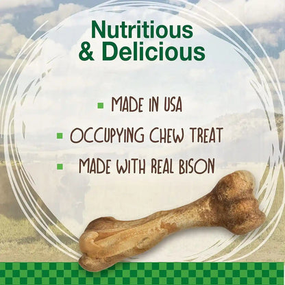 Nylabone Healthy Edibles Wild Dog Treats, Bison Flavor, Large | Natural Dog Chew Bones, Made in USA, Highly Digestible Dog Chews, Long Lasting Chews for Large Dogs up to 50 Lbs2