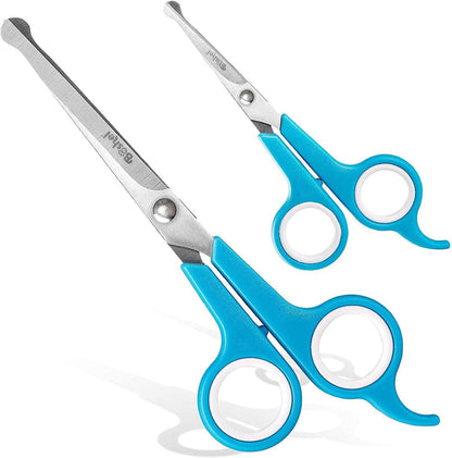 Boshel Razor-Sharp Stainless Steel Dog Grooming Scissors for Grooming Professionals at Home with Rounded Safety Tips, 2 Pack1