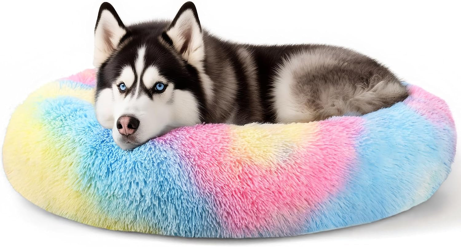 hoewina-dog-cat-bed-for-indoor-cats-20in-calming-donut-bed-for-puppy-and-kitten-washable-round-fluffy-pet-bed-for-small-medium-dogs-and-cats-light-grey
