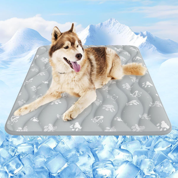 Rywell Super-Absorbent Cooling Mat for Dogs 44"X32" Arc-Chill 3.0 & Color-Changing Dog Cooling Mat, Stay Cool & Dry, Washable, Non-Slip Pet Bed Mat for Floors, Sofas, Kennels12