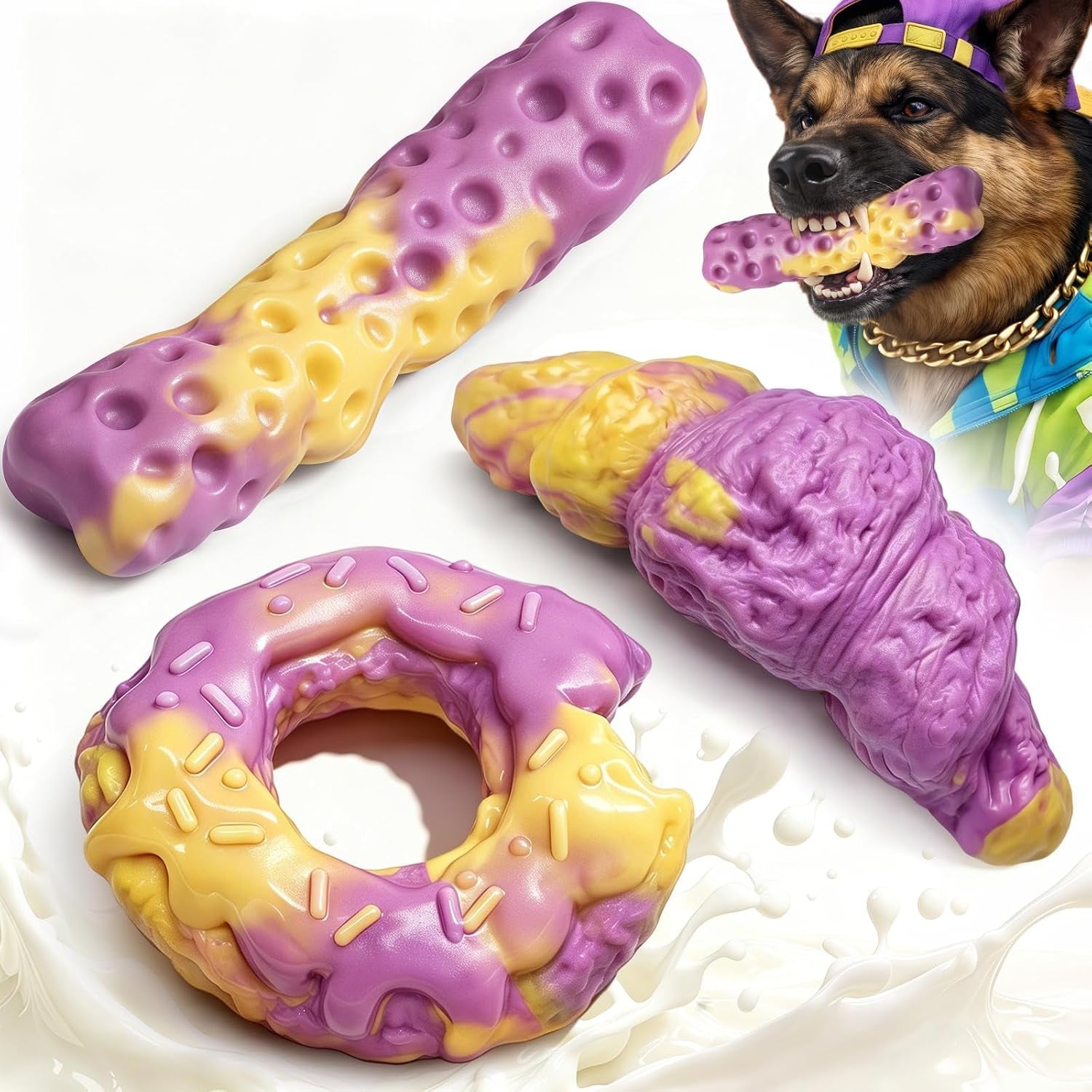fuufome-dog-toys-for-aggressive-chewers-dog-chew-toys-for-medium-large-dog-long-lasting-dog-chews-tough-nylon-bone-teeth-cleaning-care-keep-dog-busy-inevitable-milk-flavor-3-pack-set