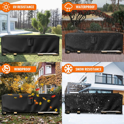 Patio Furniture Covers, Outdoor Furniture Cover Waterproof, General Purpose, outside Table and Chair Covers, Heavy Duty 600D (108 Inch L X 82 Inch W X 27.9 Inch H)7