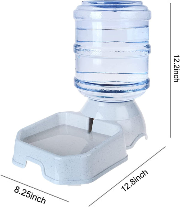 Pet Water Dispenser Station - 1 Gal Replenish Pet Waterer for Dog Cat Animal Automatic Gravity Water Drinking Fountain Bottle Bowl Dish Stand3