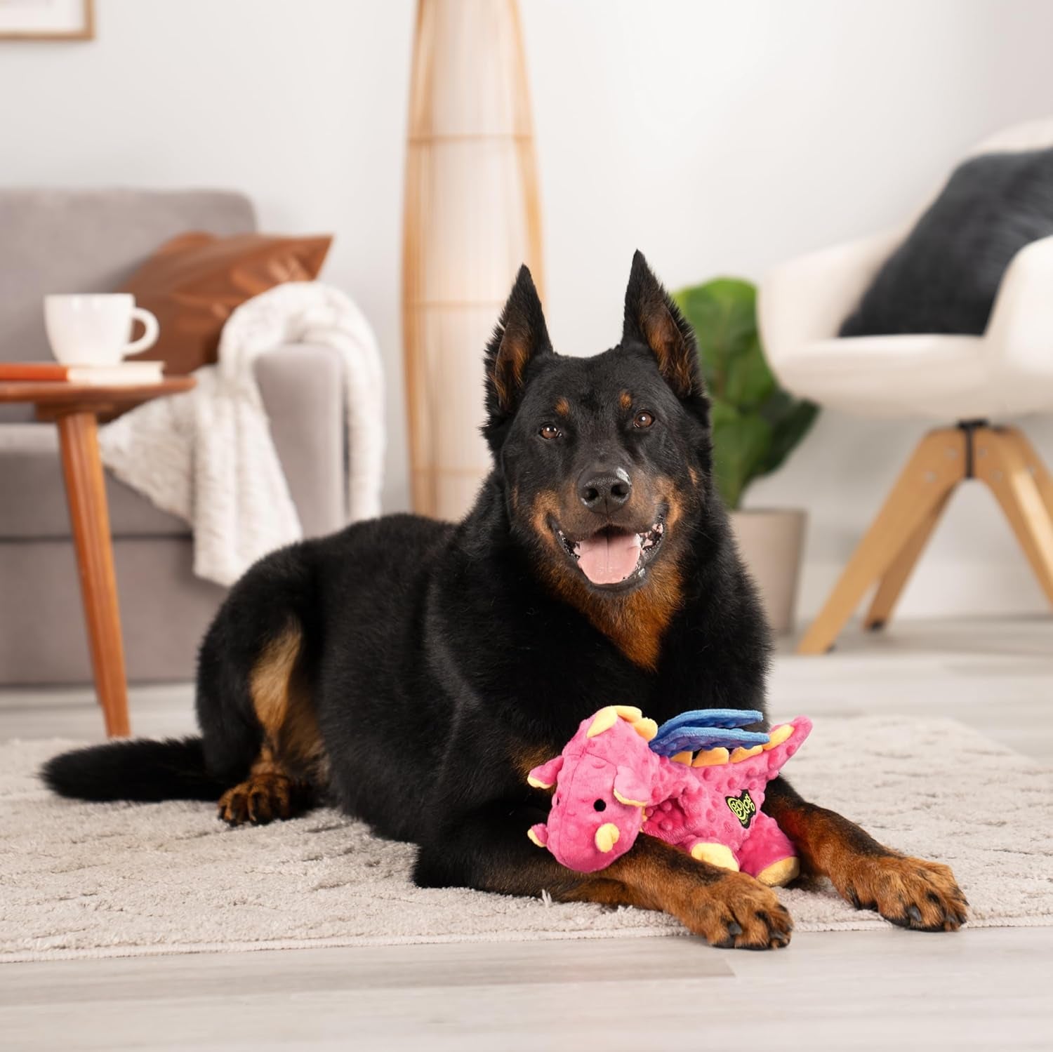 godog-bubble-plush-dragons-squeaky-dog-toy-chew-guard-technology-coral-large