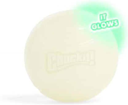 Chuckit! Glow in the Dark Bouncy Balls - Ball for Dogs, Chuckit Dog Toy, Max Glow Balls - Medium, 2.5 Inch Pack of 210