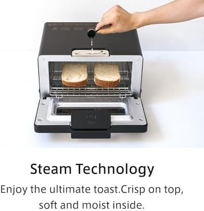 the Toaster | Steam Oven Toaster | Compact Size 14.1" W X 12.6" D X 8.2" H | 5 Cooking Modes: Sandwich Bread, Artisan Bread, Pizza & Pastry, Oven | Baking Pan Included | US Version | Gray7