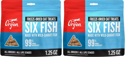 ORIJEN Freeze Dried Cat Treats Grain Free WHOLEPREY, 1.25Oz Bag | 99% Animal Ingredients, Freeze Dried, Grain Free, High Protein, Wild-Caught Fish, 1 Calorie Each, Ideal for Training7