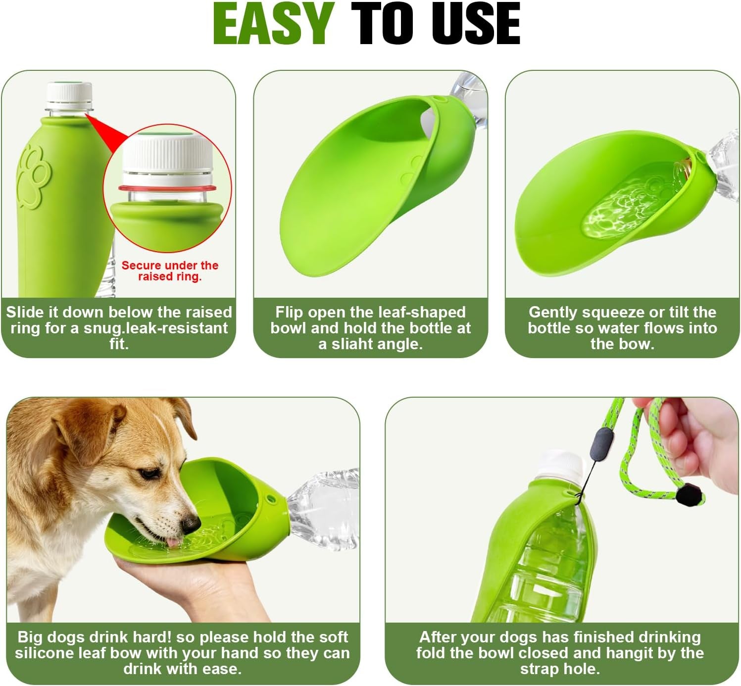2pcs-portable-dog-water-bottle-attachment-slip-on-pet-water-bowl-for-walks-silicone-dog-drink-dispenser-fits-openings-26mm-water-bottles-ideal-for-daily-hiking-travel-quick-rinse-easy-setup