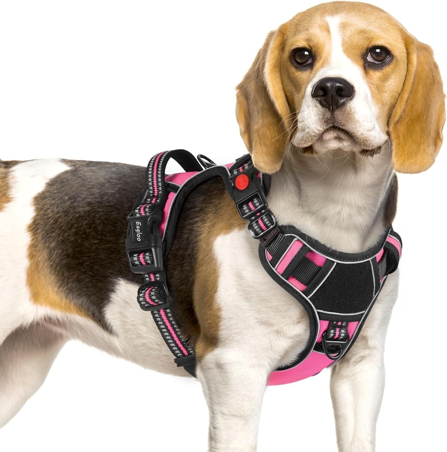 eagloo-dog-harness-no-pull-for-large-dogs-easy-on-off-with-3-buckles-no-choke-with-front-clip-adjustable-fit-molle-system-reflective-vest-easy-control-for-walking-black-large
