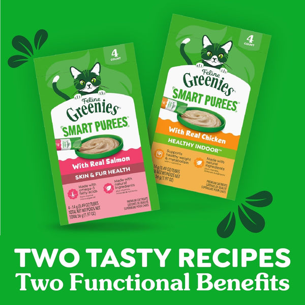 Greenies Feline Smart Purees Cat Treats, Indoor Chicken, 20 Count | Grain-Free, L-Carnitine for Metabolism, High Digestible Protein, No Carrageenan, Moisture-Rich, Nutritionally Complete8