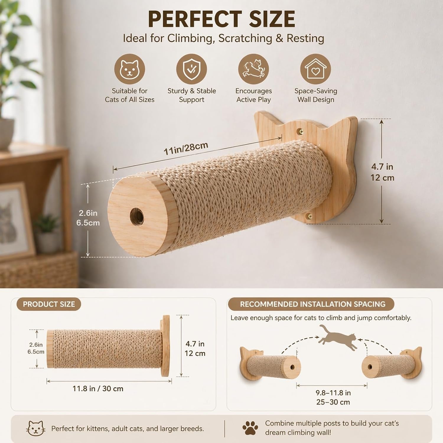 sisal-rope-wall-mounted-cat-scratching-post-11-in-for-indoor-cats-climbing-scratching-2-post-integrated-set