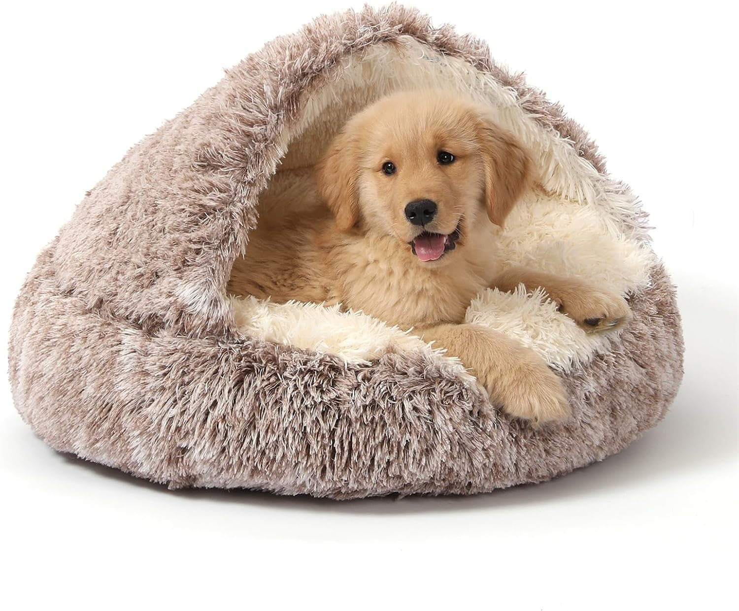 noyal-round-hooded-donut-dog-bed-for-small-medium-pets-plush-fluffy-anti-anxiety-cat-cave-bed-with-cover