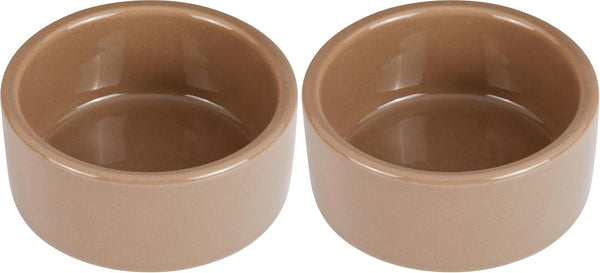 Kaytee Stoneware Ceramic Pet Hamster Bowl, Brown, 3-Inch8