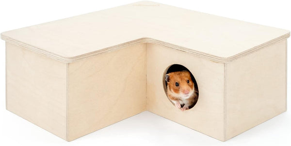 Niteangel Multi-Chamber Hamster House Maze: 2 Entrance 6 Rooms Maze Habitat | No-Disturb Removable Lid - Encourage Pets Hide and Explore Freely Hideout & Tunnel Maze Toys for Hamster Gerbils Mice Lemming8