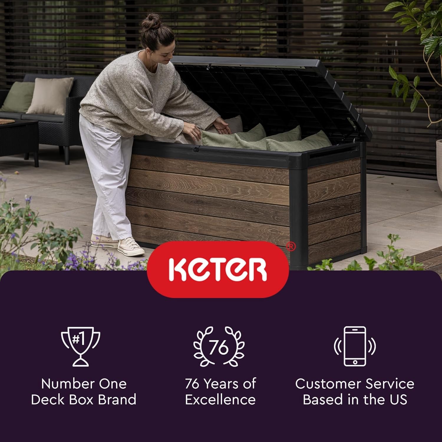keter-city-30-gal-outdoor-storage-box-and-patio-side-table-grey-resin-compact-weatherproof-lockable-easy-assembly-organization-pool-accessories-storage