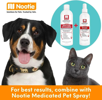 Nootie Medicated Pet Shampoo, Chlorhexidine Dog Shampoo for Itch Relief, Sold in over 5,000 Vet Clinics & Pet Stores Worldwide- 16Oz6