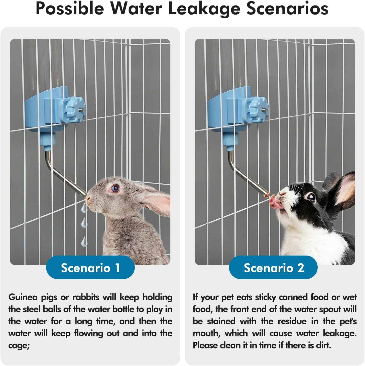 vannon-top-fill-small-animal-water-dispenser-for-cage-23oz-auto-feeding-crate-water-bottle-for-rabbit-chinchilla-ferret-guinea-pig-squirrel-hedgehog-pet-nozzle-diameter-10mm-bpa-free-blue