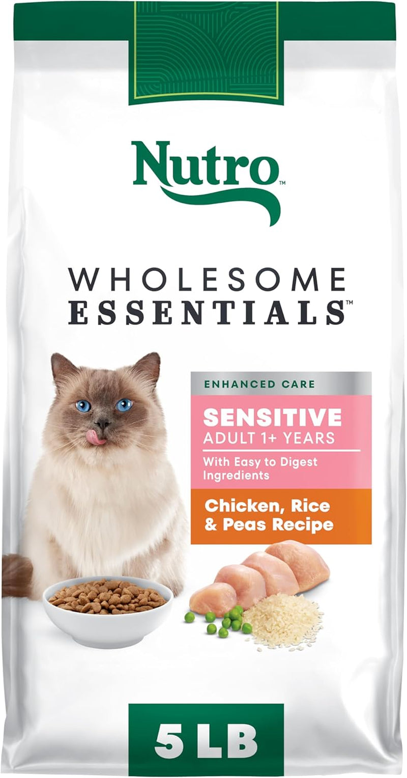 nutro-wholesome-essentials-sensitive-stomach-dry-cat-food-chicken-5-lb-real-chicken-1-ingredient-easily-digestible-omega-6-for-skin-coat-no-corn-wheat-soy-no-artificial-additives
