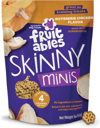 Fruitables Skinny Mini Dog Treats, Training Treats, Bacon & Apple, 12Oz | Healthy Dog Treats, Crunchy Dog Biscuits, Healthy Puppy Treats, Limited Ingredient, Training Rewards, Made in USA22