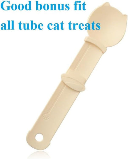 Cat Fountain Water Bowl Cat Water Feeder Dispenser Feed Cat Bowl Water Dish Cat Water Fountain + Cat Treats Lickable Spoon4