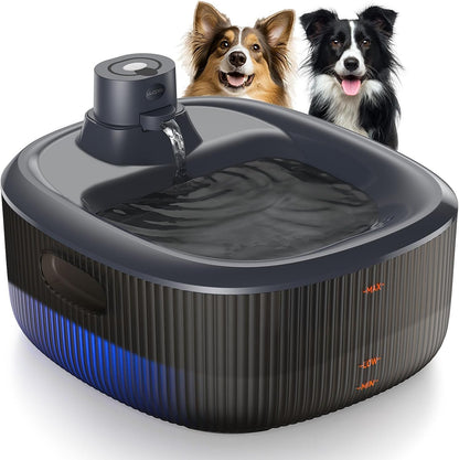 WOPET Dog Water Fountain for Large Dogs, 6L/205Oz/1.6Gal Automatic Dog and Cat Water Fountain, Pet Water Dispenser with 2 Filters, Ultra-Quiet Pump, Great for Large Dogs Cats and Multi-Pet Home8