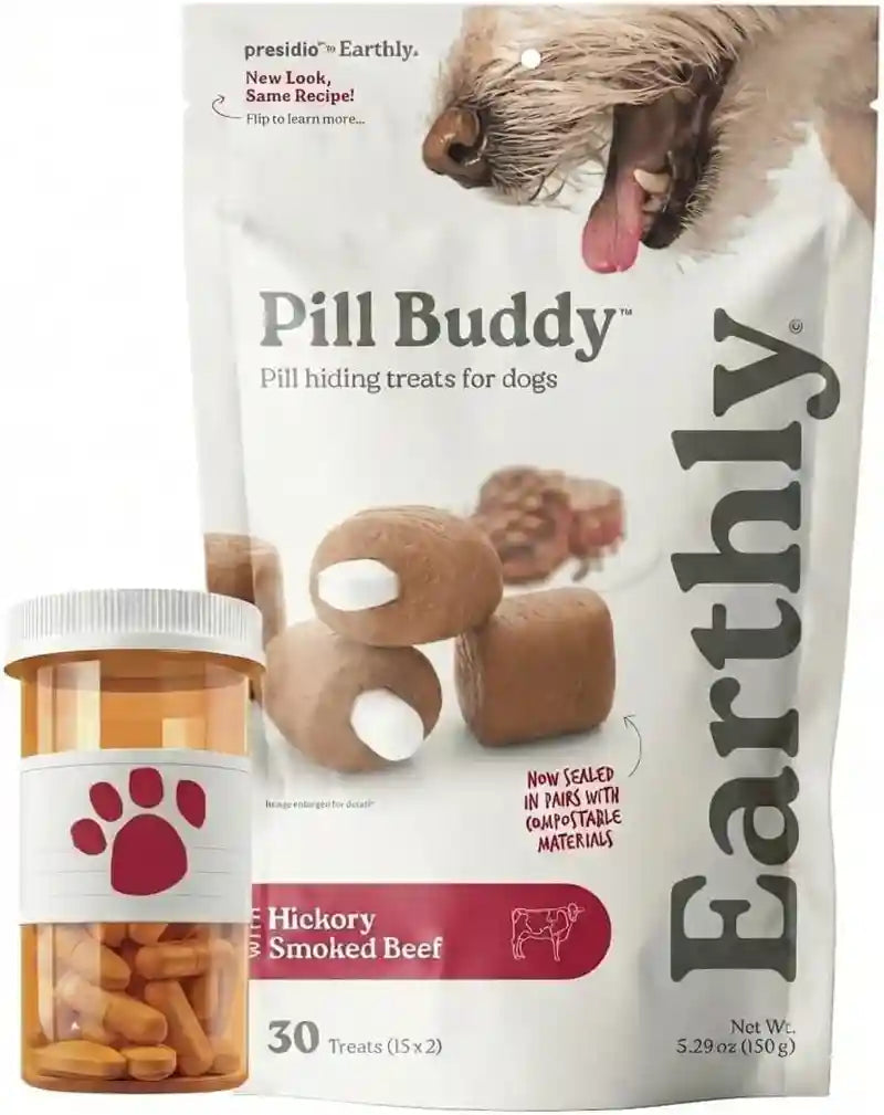 presidio-earthly-pill-buddy-naturals-pb-apple-recipe-pill-hiding-treats-for-dogs-make-a-perfect-pill-concealing-pocket-or-pouch-for-any-size-medication-30-servings