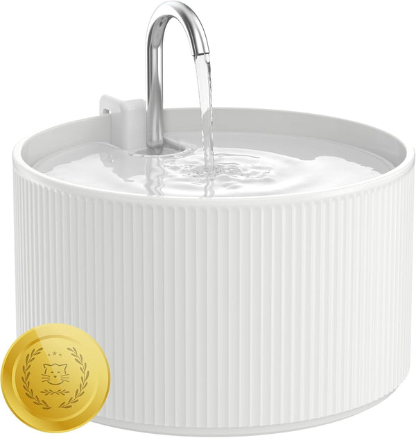 Lawfery Ceramic Cat Water Fountain, 2.1L/71Oz Cupcake Pet Fountain | 3 Carbon Filters, 2 Quiet Pumps, Heavy Ceramic Body, and 360° Drinking Area, Drinking Bowl for Indoor Cats and Small Dogs9