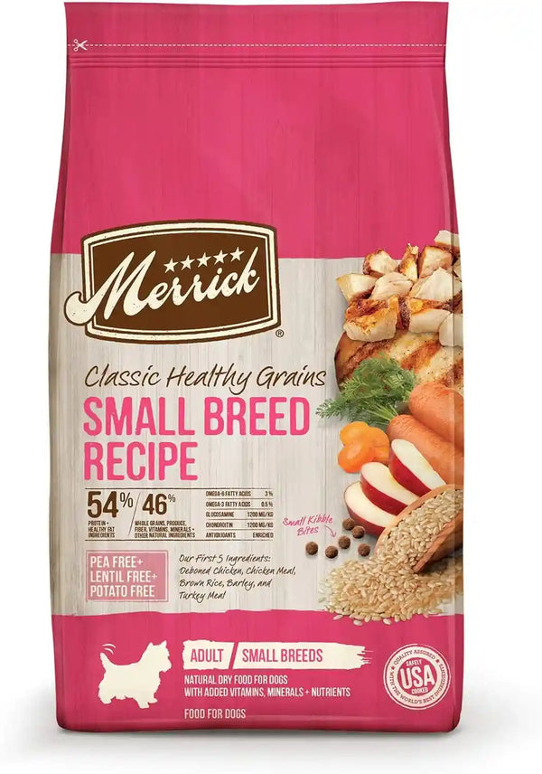 Merrick Healthy Grains Premium Dry Dog Food for Small Dogs, Wholesome and Natural Kibble, Small Breed Recipe - 4.0 Lb. Bag15
