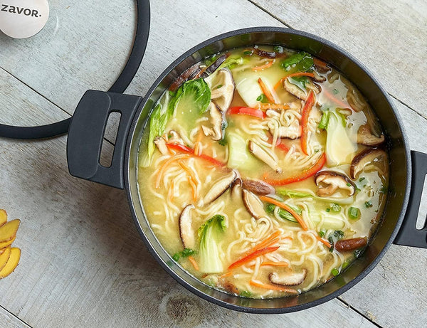 Noir 5 Qt Dutch Oven - Premium Cast Aluminum with Titanium-Based Nonstick Ceramic Coating & Removable Handles - Ultra Lightweight - Oven & Induction Ready | Noir Collection3
