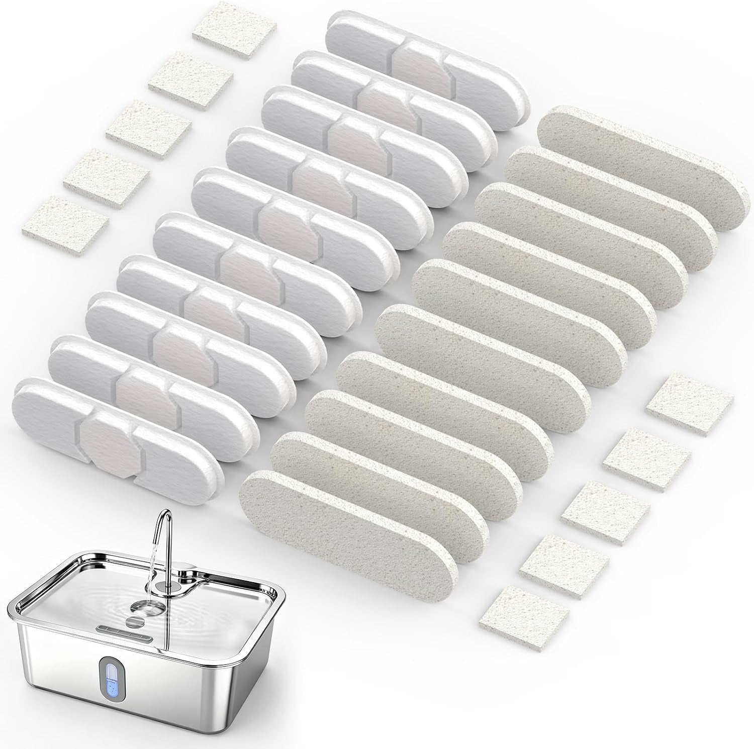 15l-4gal-stainless-steel-dog-water-fountion-pet-fountain-1set-filter-ultra-quiet-extra-large-capacity-5-layer-filtration-system-water-level-window-led-light-visible-faucet-style-spout