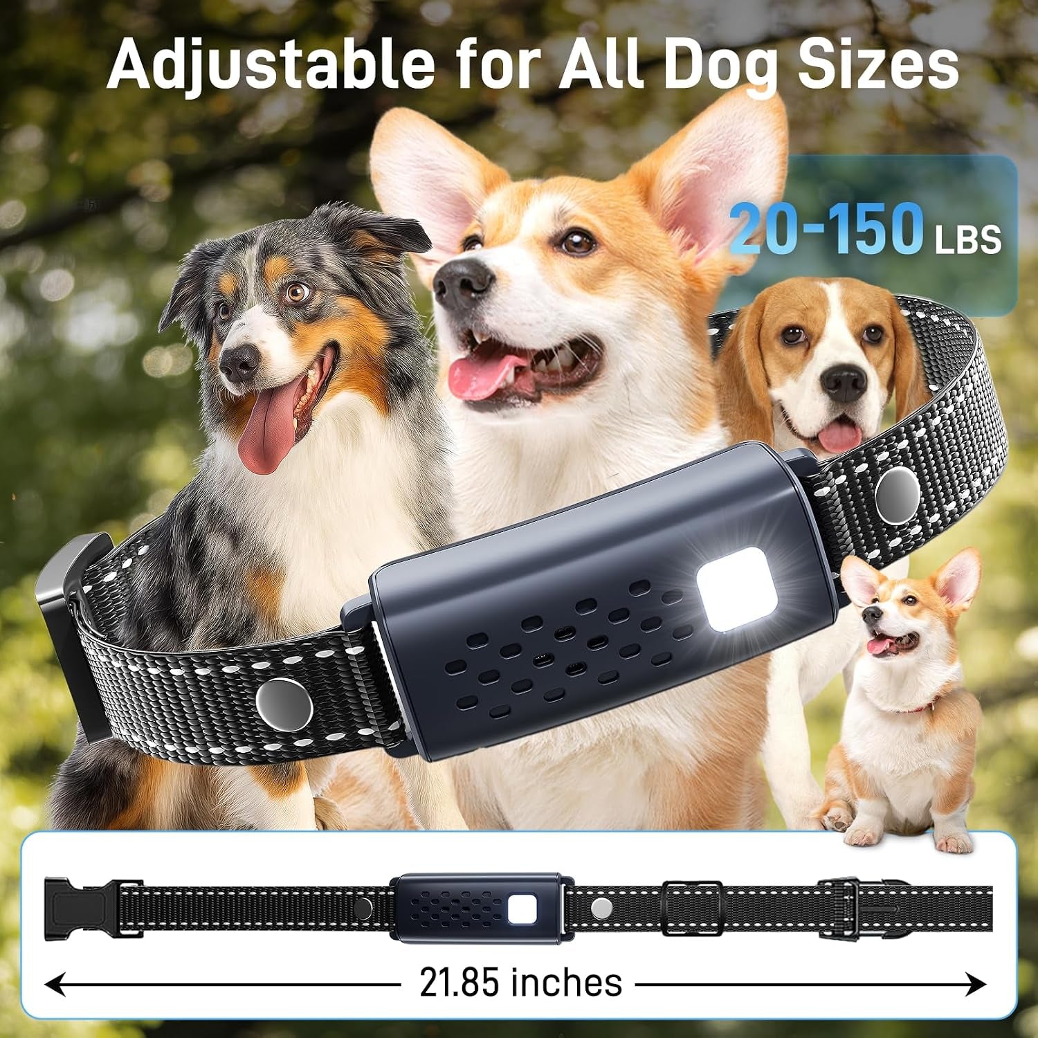 shock-collar-for-dogs-4500ft-dog-training-collar-with-remote-waterproof-e-collar-with-flashlight-4-training-modes-keypad-lock-rechargeable-dog-shock-collar-for-small-medium-large-dogs