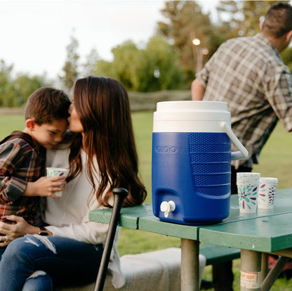 2 Gallon Portable Sports Cooler Water Beverage Dispenser, Insulated Cooler Dispenser, Majestic Blue5