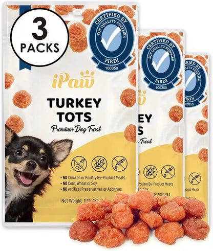 Ipaw Chicken Tots Dog Treat,Sqf-Certified Production Process,Training Treat | Puppy Training, Human Grade, Training Reward, Hypoallergenic, Easy to Digest15