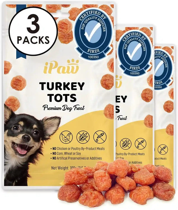 Ipaw Chicken Tots Dog Treat,Sqf-Certified Production Process,Training Treat | Puppy Training, Human Grade, Training Reward, Hypoallergenic, Easy to Digest15
