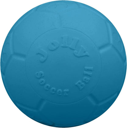 Jolly Pets Large Soccer Ball Floating-Bouncing Dog Toy, 8 Inch Diameter, Ocean Blue | Large 8 Inch Durable Dog Soccer Ball for Dogs 60 to 90 Lbs, Won'T Deflate When Punctured, Floats for Water Play, Made in USA10