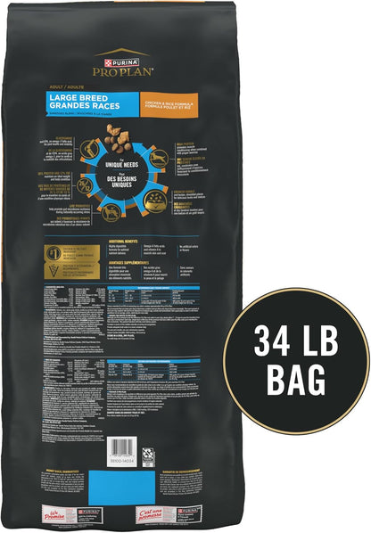 Purina Pro Plan Joint Health for Dogs, Large Breed Dog Food Dry, Shredded Blend Chicken & Rice Formula - 34 Lb. Bag5