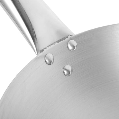 Non-Stick Wok Stainless Steel Frying Pan Long Handle Big Pan for Induction3