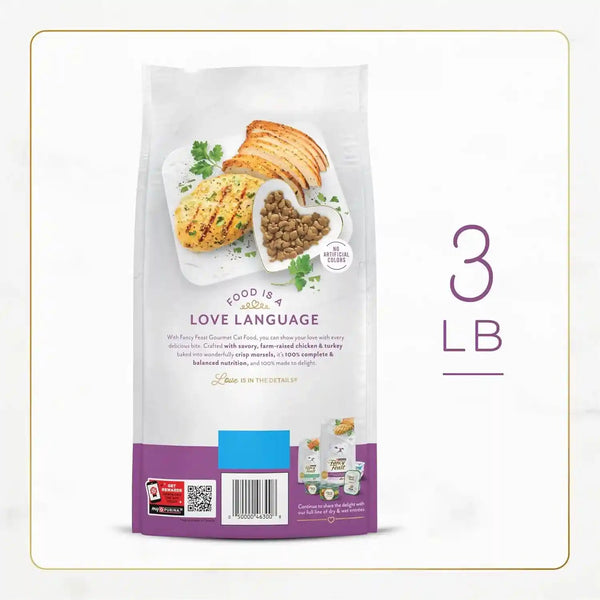 Purina Fancy Feast Dry Cat Food with Savory Farm-Raised Chicken and Turkey - 3 Lb. Bag7