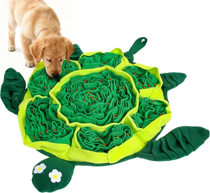 Snuffle Mat for Dogs - Interactive Puzzle Feeding Game for Stress Relief & Foraging Skills | Dog Toys to Keep Them Busy | Small/Medium/Large Dogs Turtle Design1