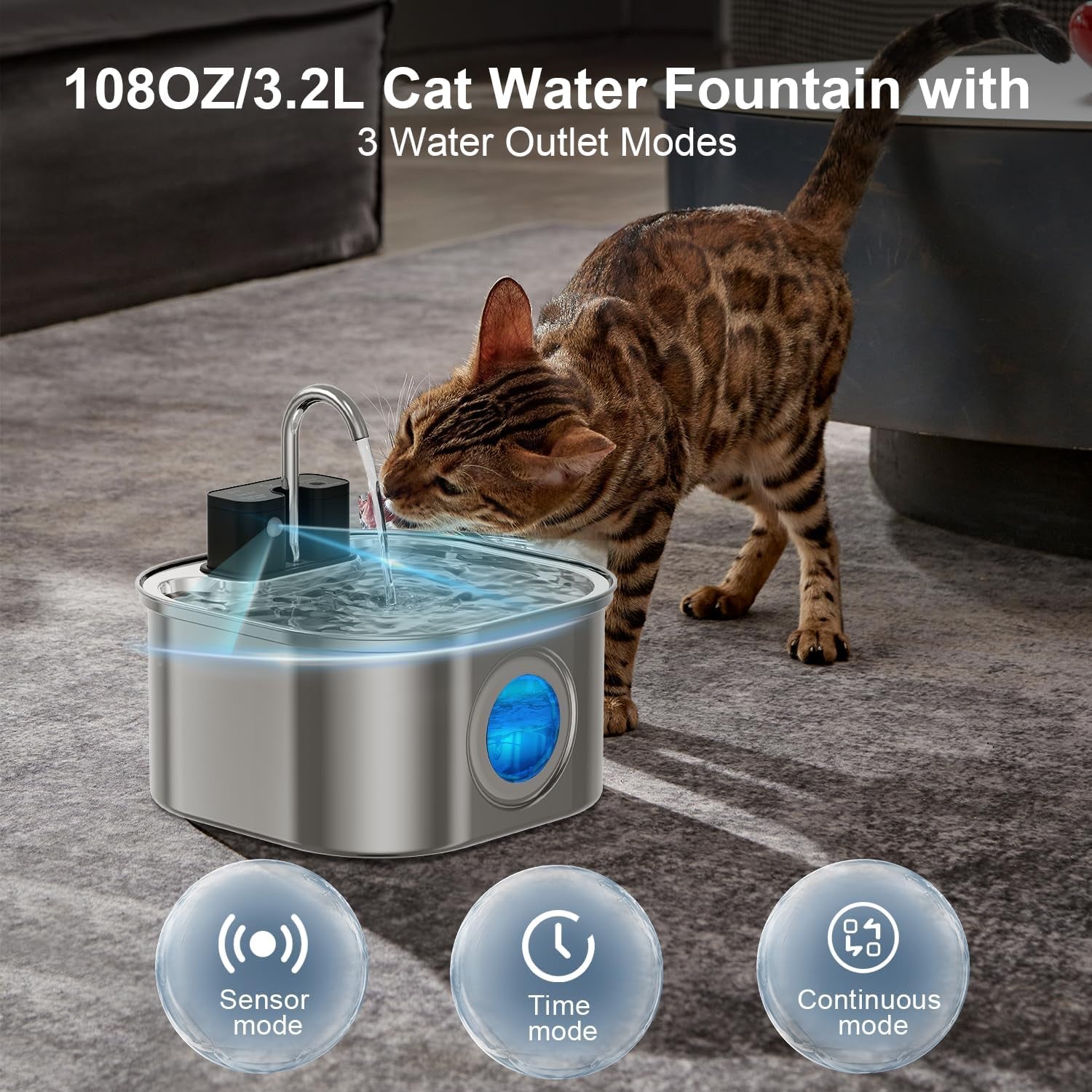 cat-water-fountain-wireless-stainless-steel-rechargeable-battery-operated-cat-water-fountain-108oz-3-2l-automatic-cordless-pet-fountain-pet-fountain-with-4200-mah-battery