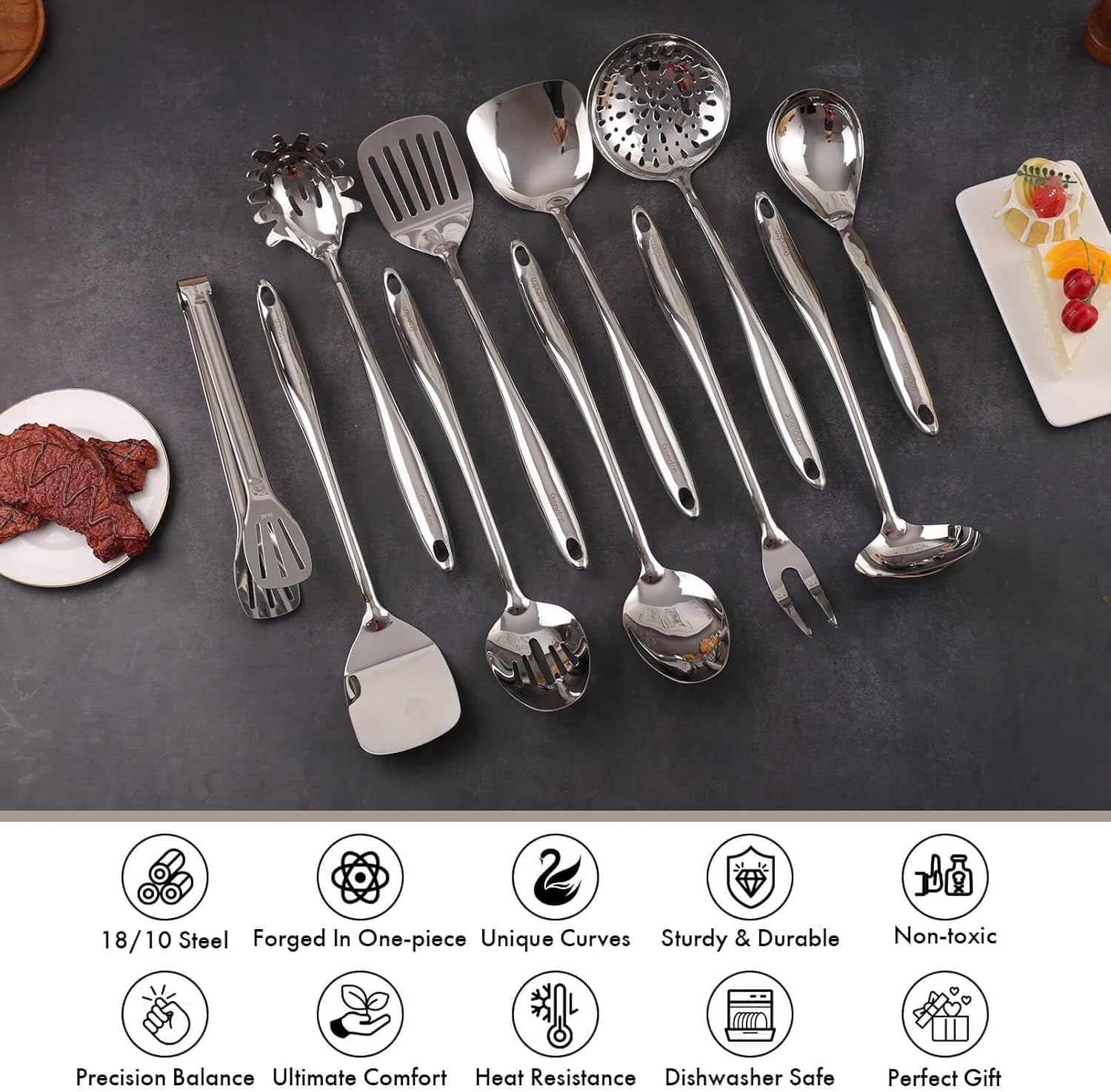 18-10-stainless-steel-kitchen-utensils-set-with-holder-for-countertop-15-spatula-spoon-set-with-storage-organizer-12-pieces-fork-tongs-spatula-ladle-skimmer-turner-spaghetti-large-spoon