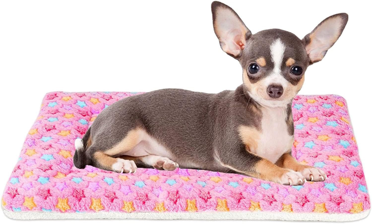mora-pets-cat-bed-dog-crate-pad-ultra-soft-pet-bed-with-cute-star-print-washable-crate-mat-for-small-dogs-and-indoor-cats-reversible-fleece-dog-kennel-pad-cat-carrier-mat-14-x-17-5-inch-grey