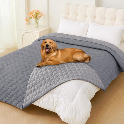 Smiry Waterproof Dog Bed Cover Blanket, Reversible Pet Blanket | Soft Reversible, Washable Leakproof Cats Dogs Couch Cover for Sofa, Couch, Furniture (30X70 Inch)35