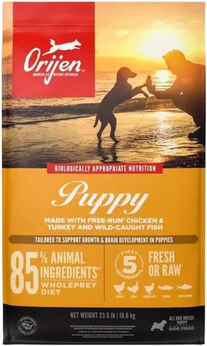ORIJEN Grain Free WHOLEPREY Dry Dog Food Puppy Recipe 4.5Lb. Bag | 85% Fresh or Raw Ingredients, Grain Free, Made in the USA, Nourishing Organs, No Corn, Soy or Wheat, for Growing Puppies9