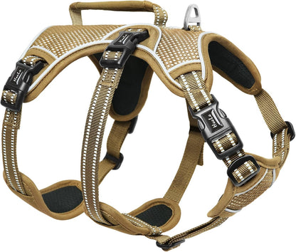 HEELE Dog Harness, Escape Proof Dog Harness, Release on Neck, No Pull Reflective Adjustable Vest with Durable Handle, Dog Harness for Outdoor Training Walking, Dog Harness for Large/Active Dogs, L9