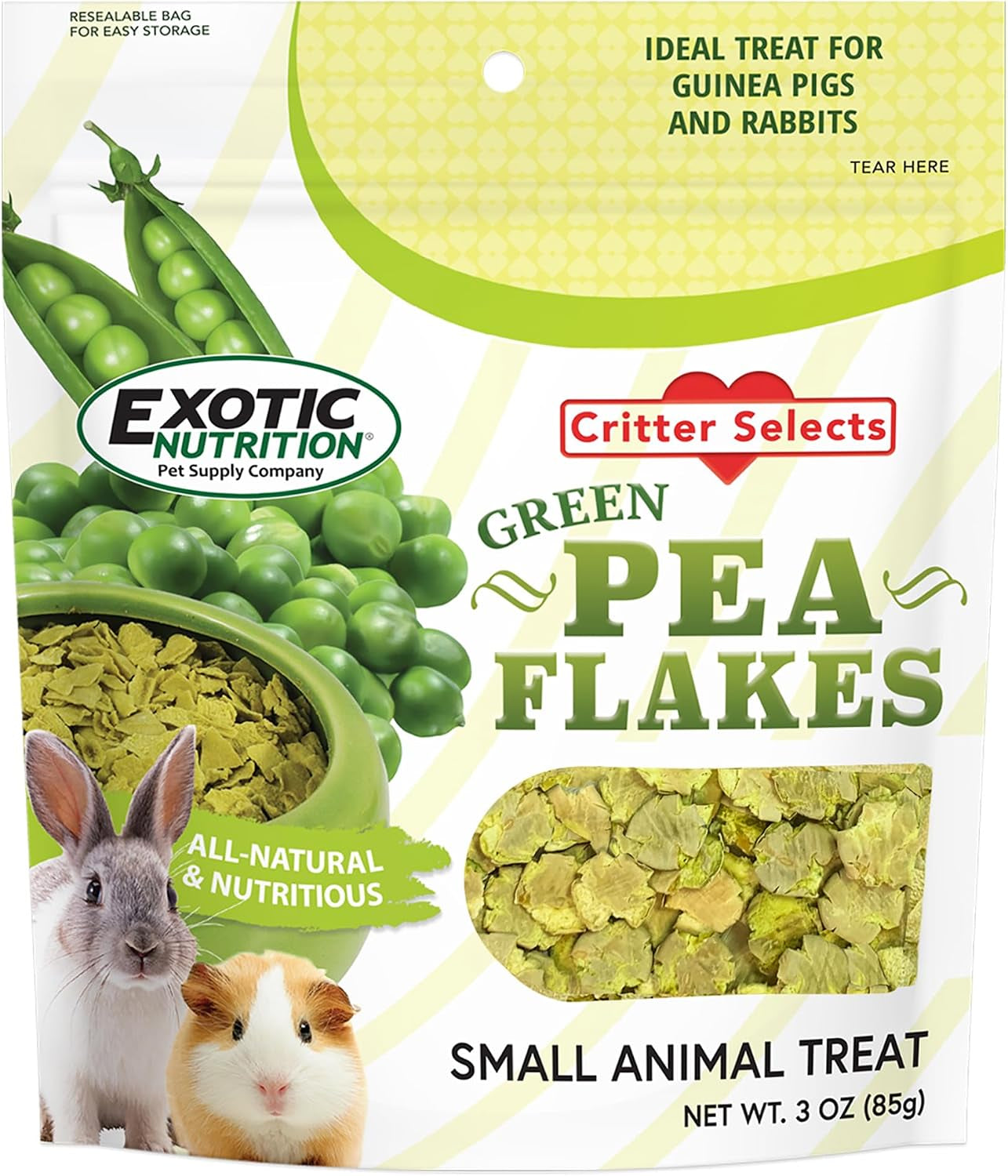 exotic-nutrition-green-pea-flakes-3oz-healthy-unique-treat-rat-degu-prairie-dog-chinchilla-hedgehog-parrot-guinea-pig-rabbit-hamster